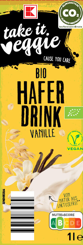 K-take it veggie Bio Hafer Vanilledrink - Produkt - de