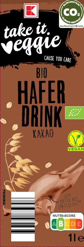 K-take it veggie Bio Hafer Schokodrink - Produkt - de