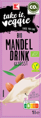 K-take it veggie Bio Mandeldrink gesüßt - Product