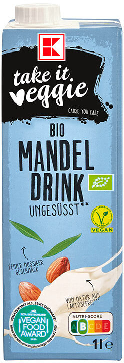 K-take it veggie Bio Mandeldrink ungesüßt - Produkt - de
