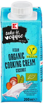 K-take it veggie Organic Cocos Cooking Cream - Produkt - en