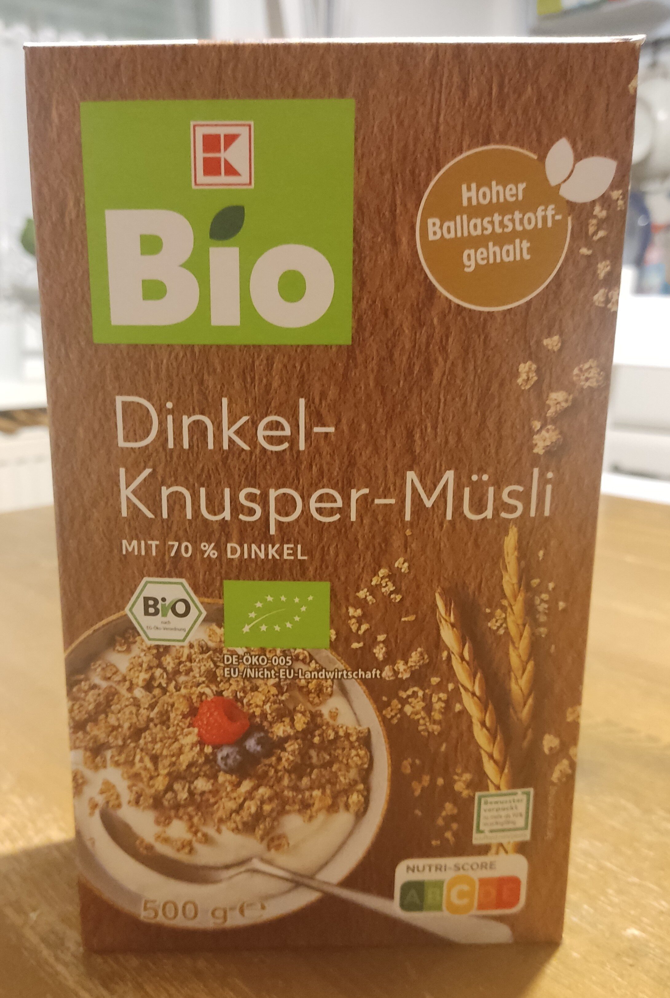 Dinkel-Knusper-Müsli - Produkt - de