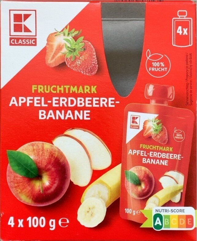 Fruchtmark Apfel-Erdbeere-Banane - Produkt