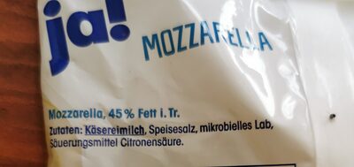 (Sonntag)Mozzarella - Ingrédients - de
