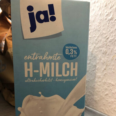 Entrahmte H-Milch 0,3% Fett - Producto - de