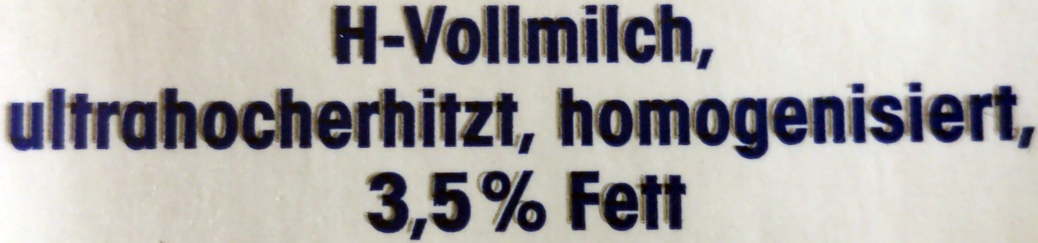 H-Vollmilch - المكونات - de