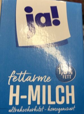 fettarme H-Milch 1,5 % - Produkt