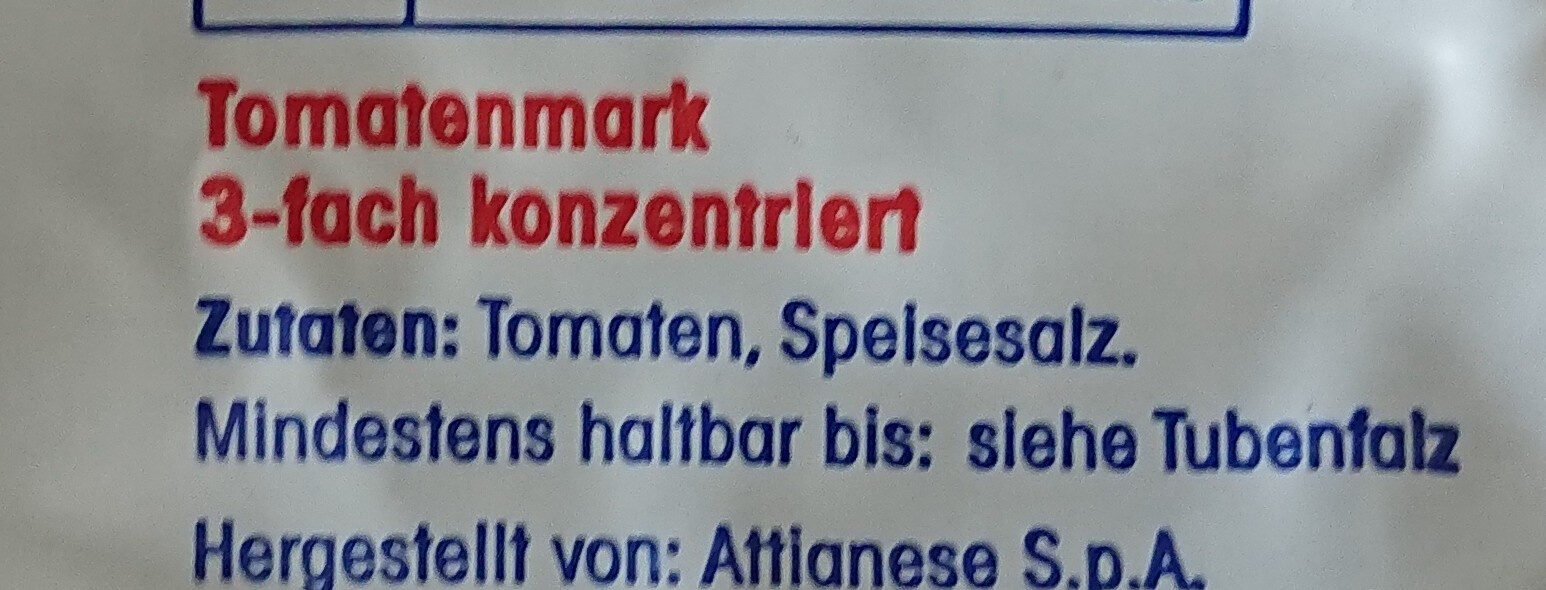 Tomatenmark - Ingredients - de