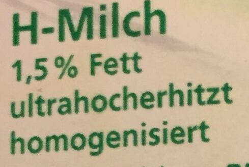 Fettarme H-Milch - Ingrédients - de