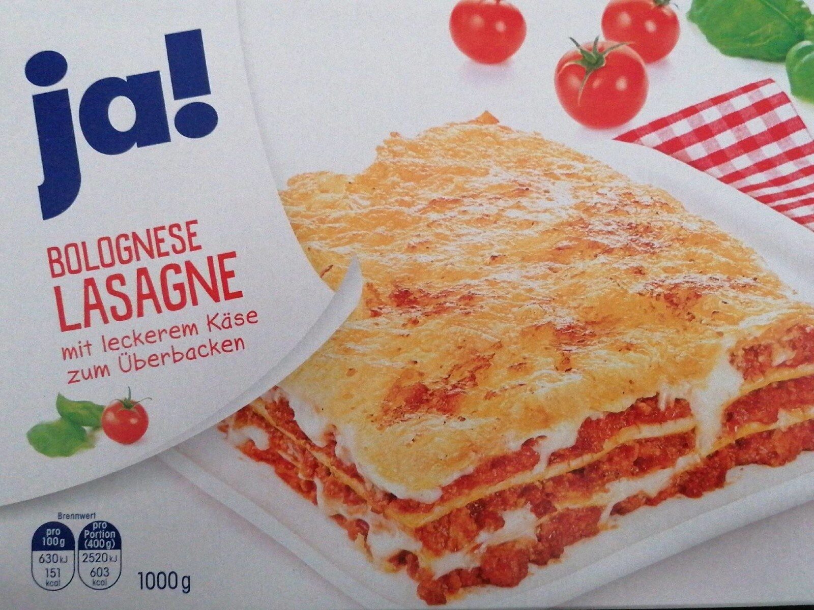 Bolognese Lasagne - Produkt