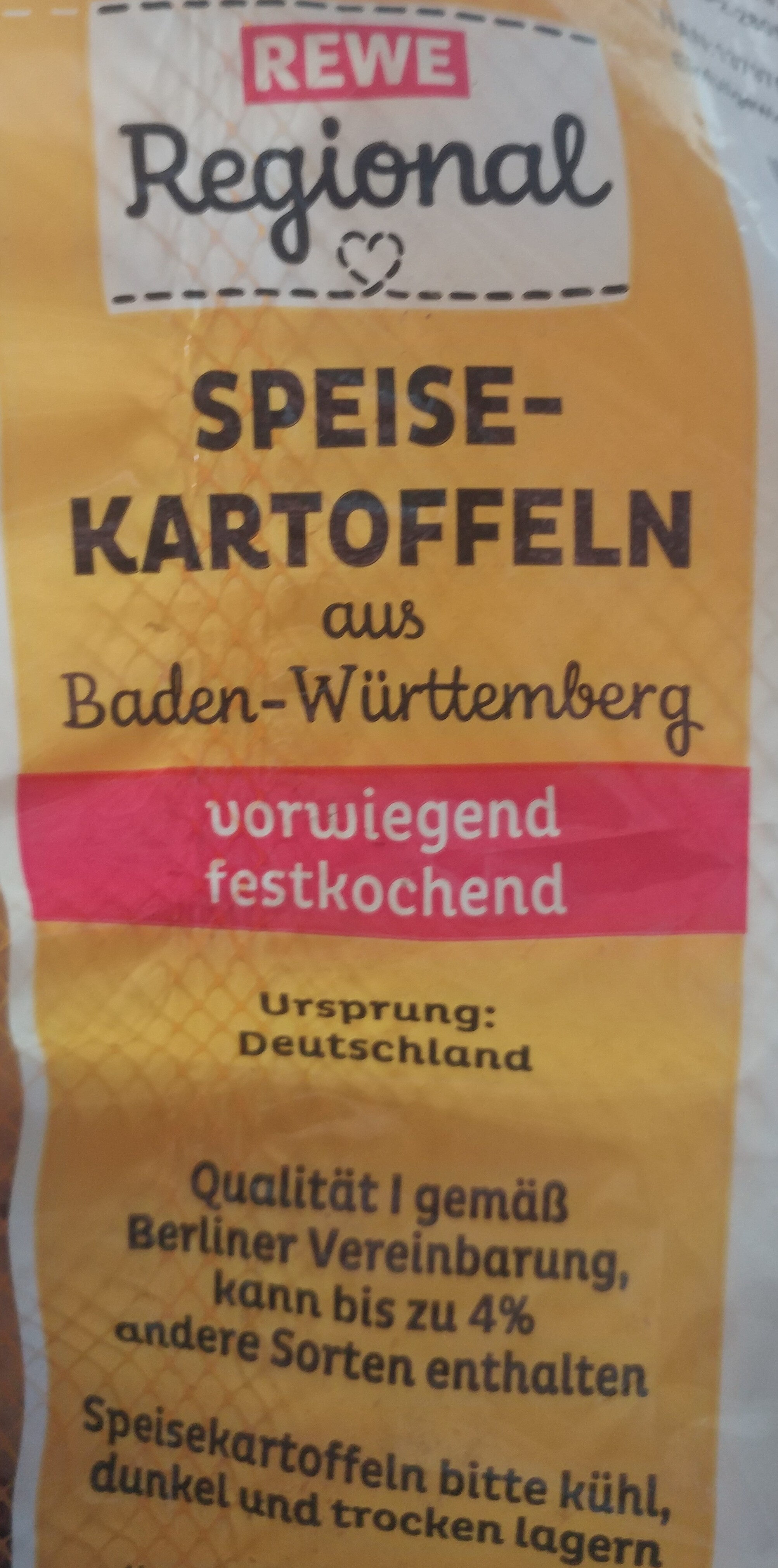 Speisekartoffeln aus Baden-Württemberg - Ingredients - de