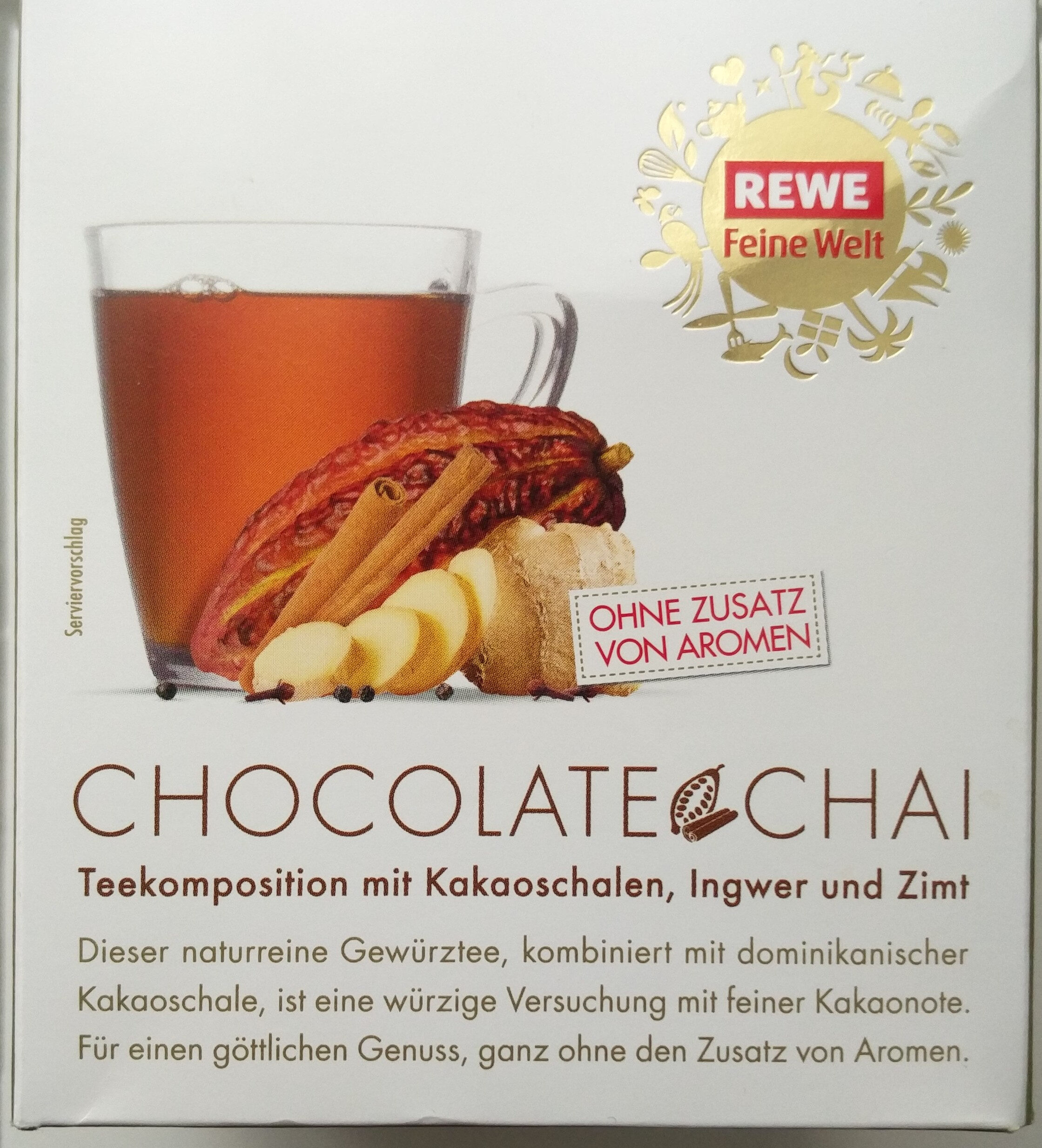 Chocolate Chai: Teekomposition mit Kakaoschalen, Ingwer und Zimt - Produkt