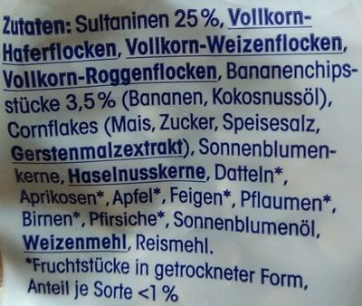Früchtemüsli (32% Fruchtanteil) - Ingredients - de
