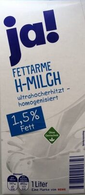 Fettarme H-Milch 1,5% - Produkt
