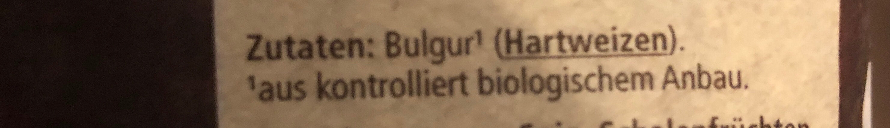 Bulgur - Zutaten
