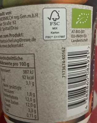 milder Joghurt Mango - Instrucciones de reciclaje y/o información de embalaje - de