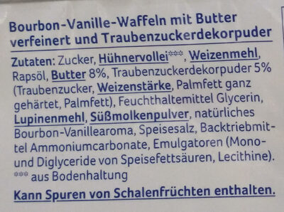 Bourbon-Vanille Waffeln - Ingredienser - de