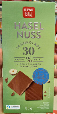 Haselnuss Schokolade - Produkt
