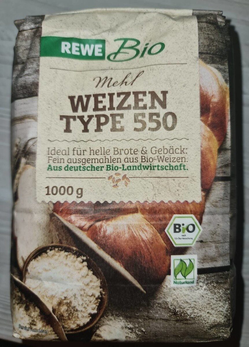 Rewe Bio Mehl Weizen Type 550 - نتاج - de