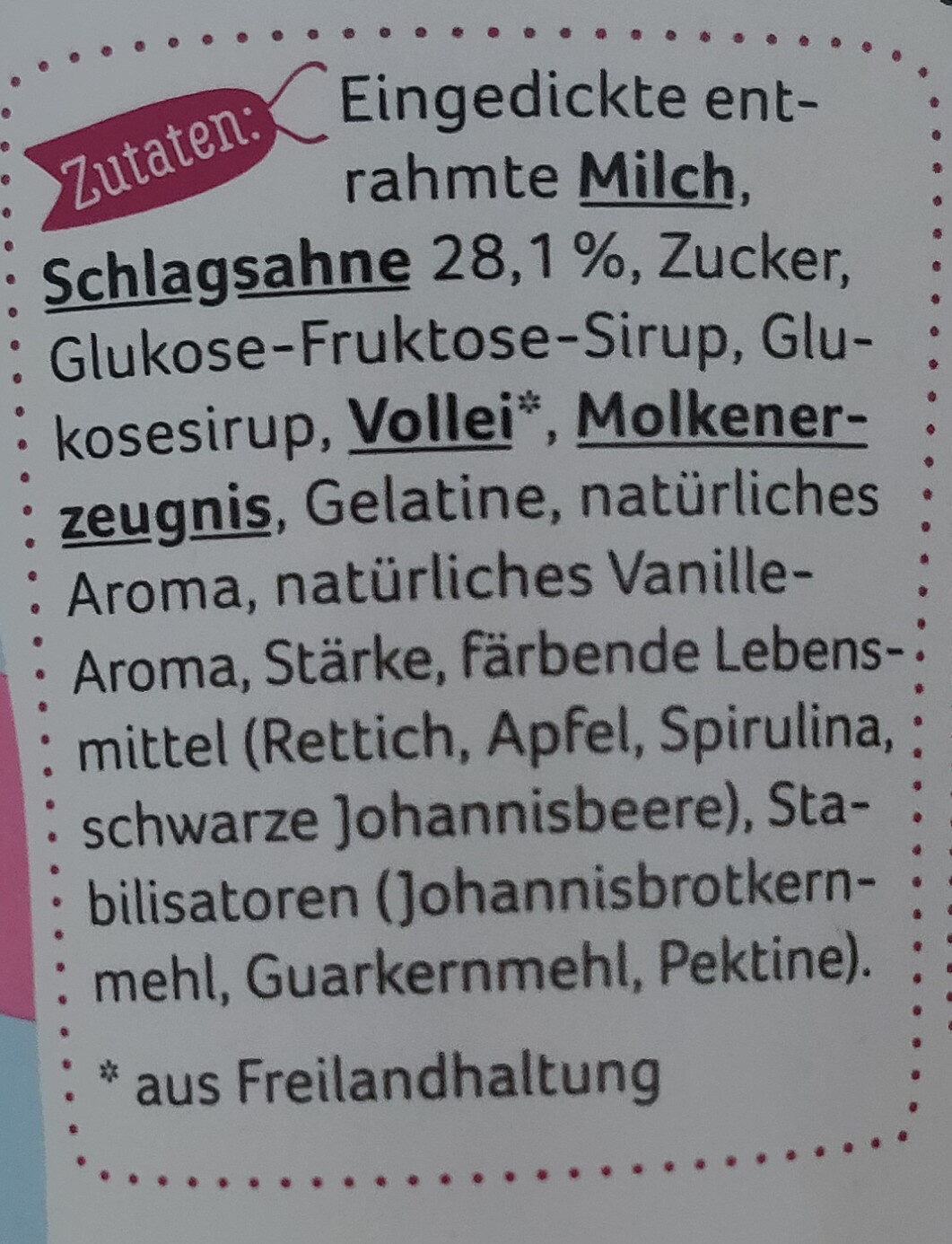 Sweet Marshmallow - Ingredients - de