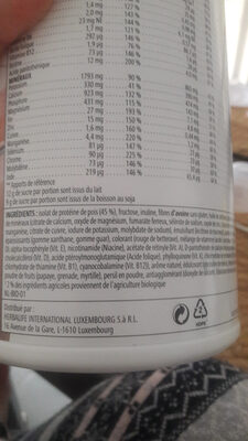 boisson nutritionnelle Formula 1 Strawberry - Ingredients - fr