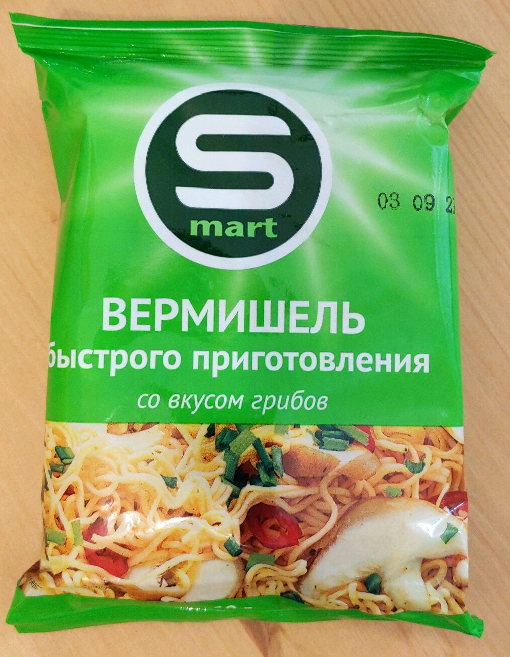 Вермишель быстрого приготовления со вкусом грибов Smart - Produkt - ru