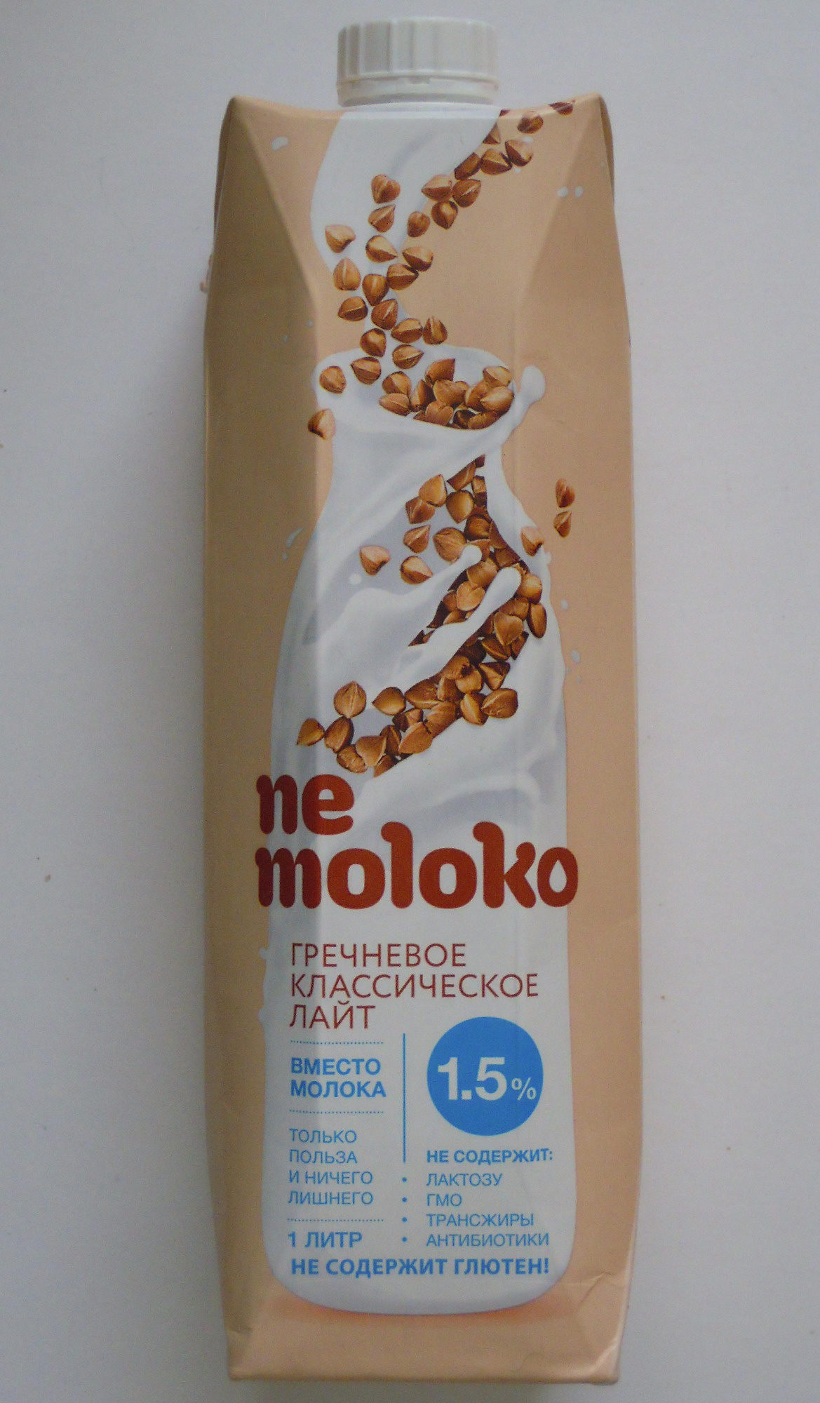 Nemoloko гречневое классическое лайт 1,5 % - Product - ru