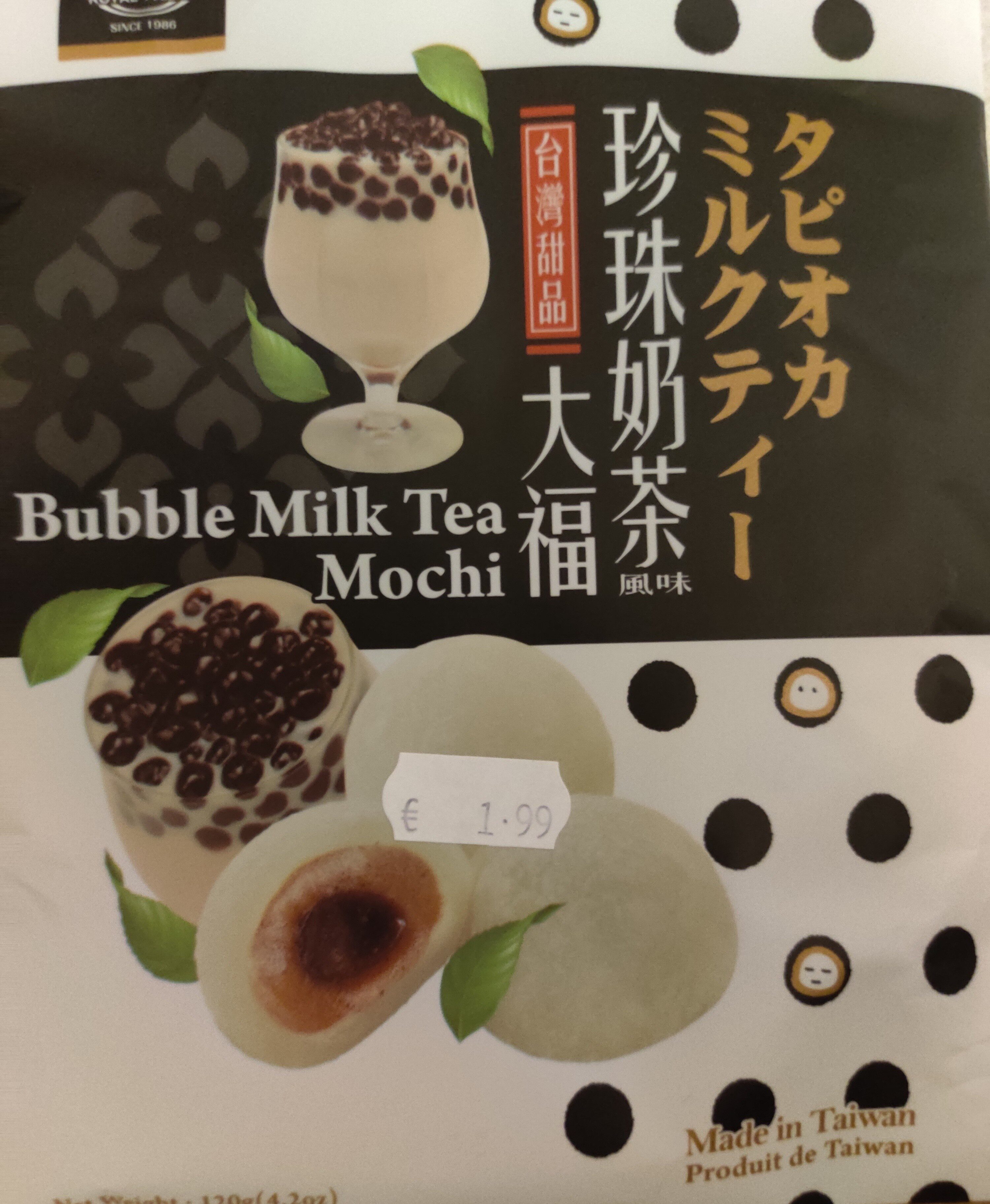Mochi goût bubble tea lait - Product