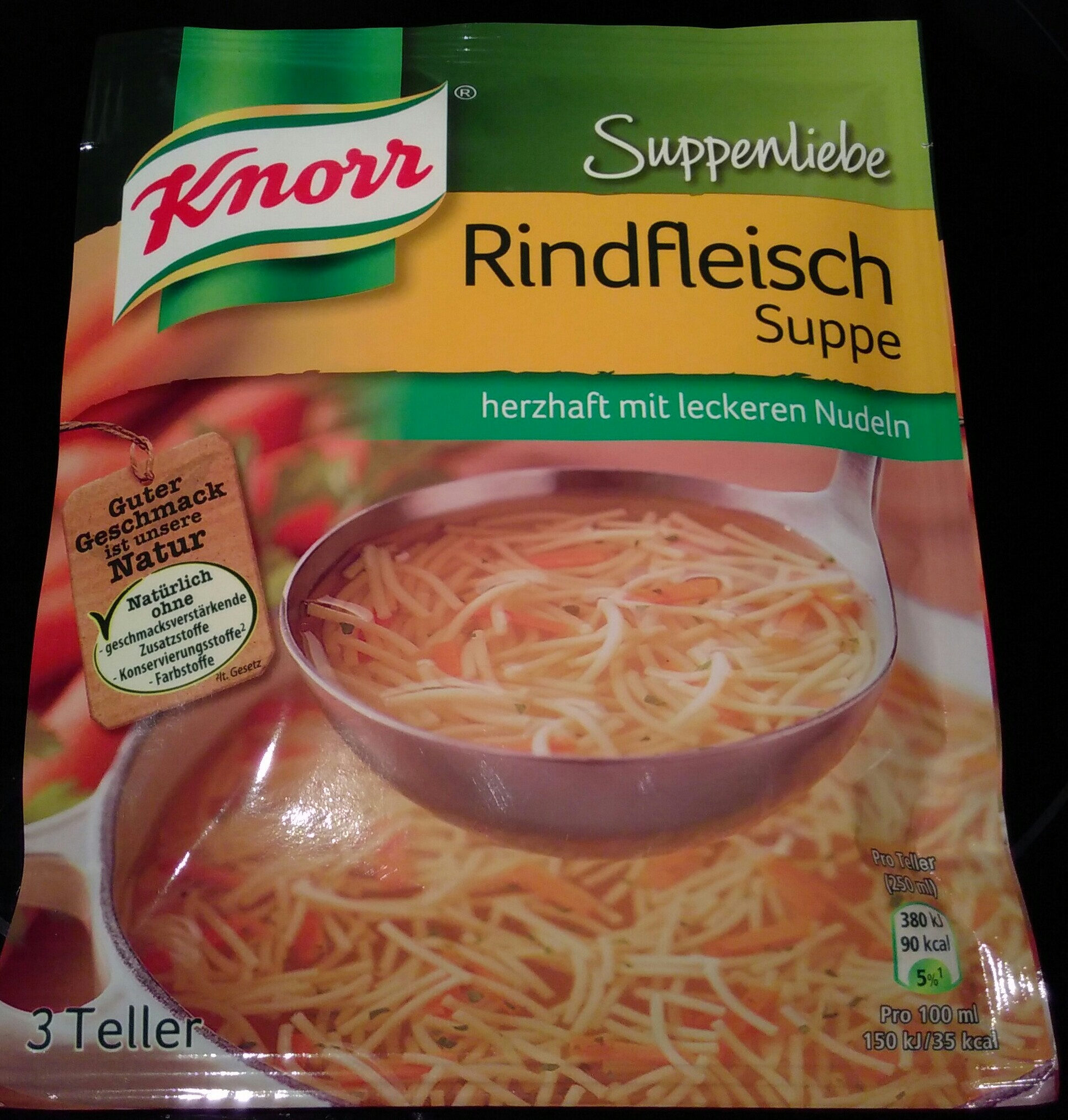 Knorr Suppenliebe Rindfleisch Suppe - Product - de