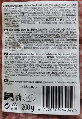 Salami - Nutrition facts
