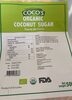 Organic coconut sugar - Produit
