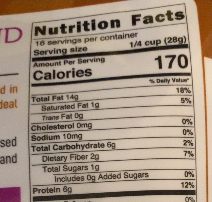 Almond flour - Nutrition facts