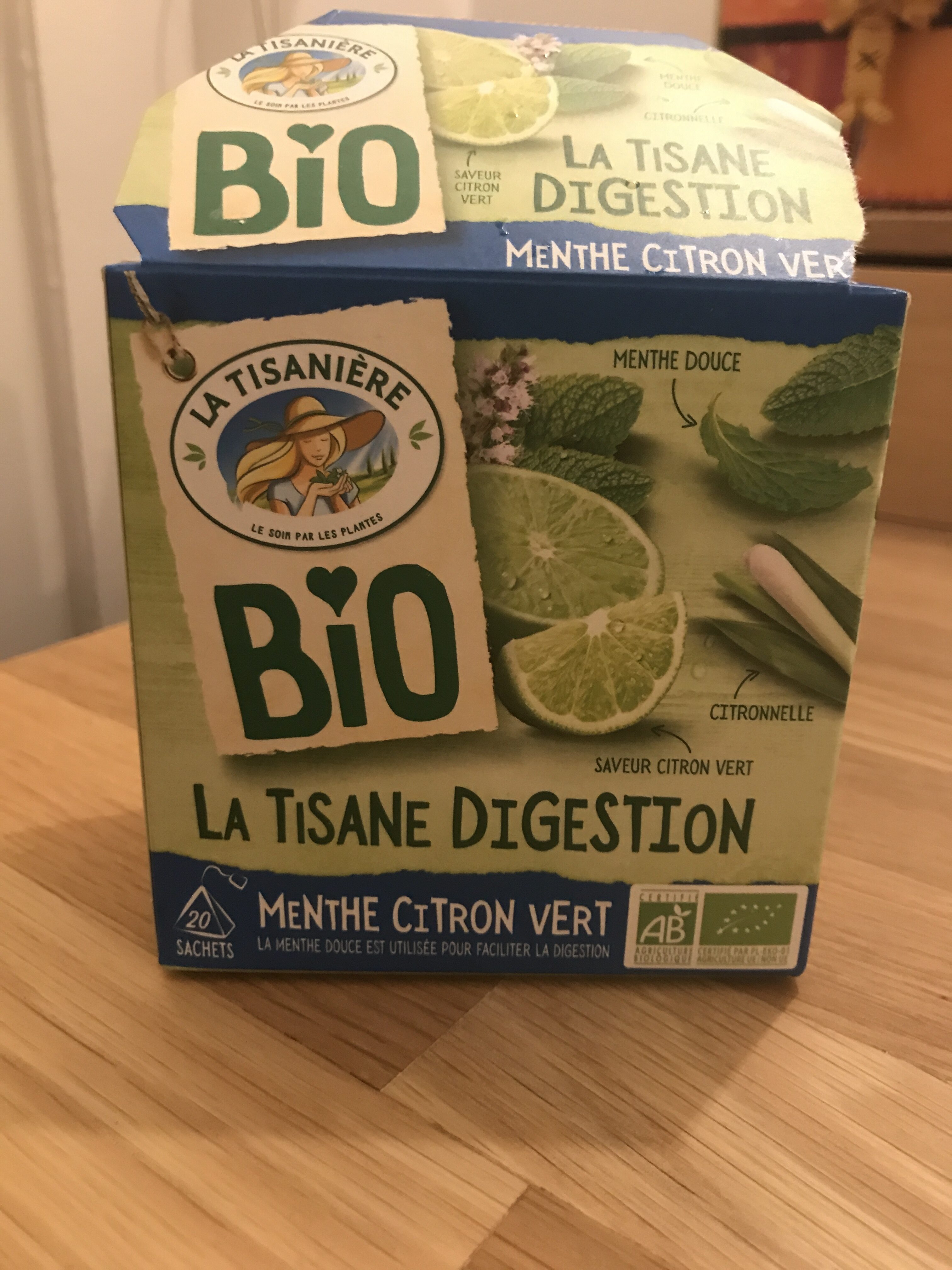 La tisane digestion menthe citron vert - Produit