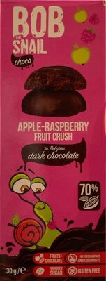 Apple-Raspberry Fruit Crush in Belgian Dark Chocolate - Produkt - en