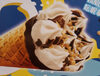 vanilla flavour ice cream with chocolate and roasted peanut - Produit