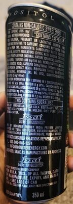 Monster Energy Drink - Nutrition facts