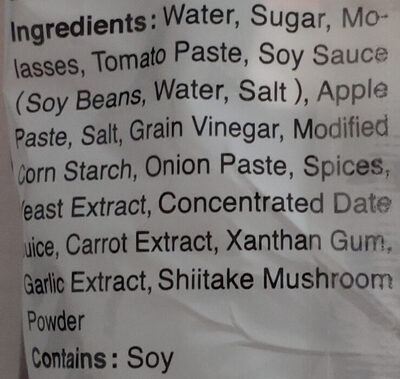Otafuku Okonomi Sauce - Ingredients