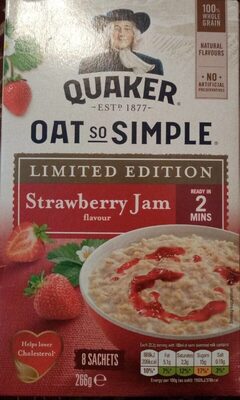 Calories in Quaker, Quaker Oats, Aldi Apple And Raspberry Water