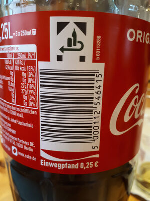 Coca Cola - Recycling instructions and/or packaging information - de
