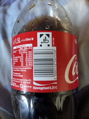 Coca-Cola - Instrucciones de reciclaje y/o información de embalaje - de