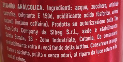 Coca Cola - Zutaten - it