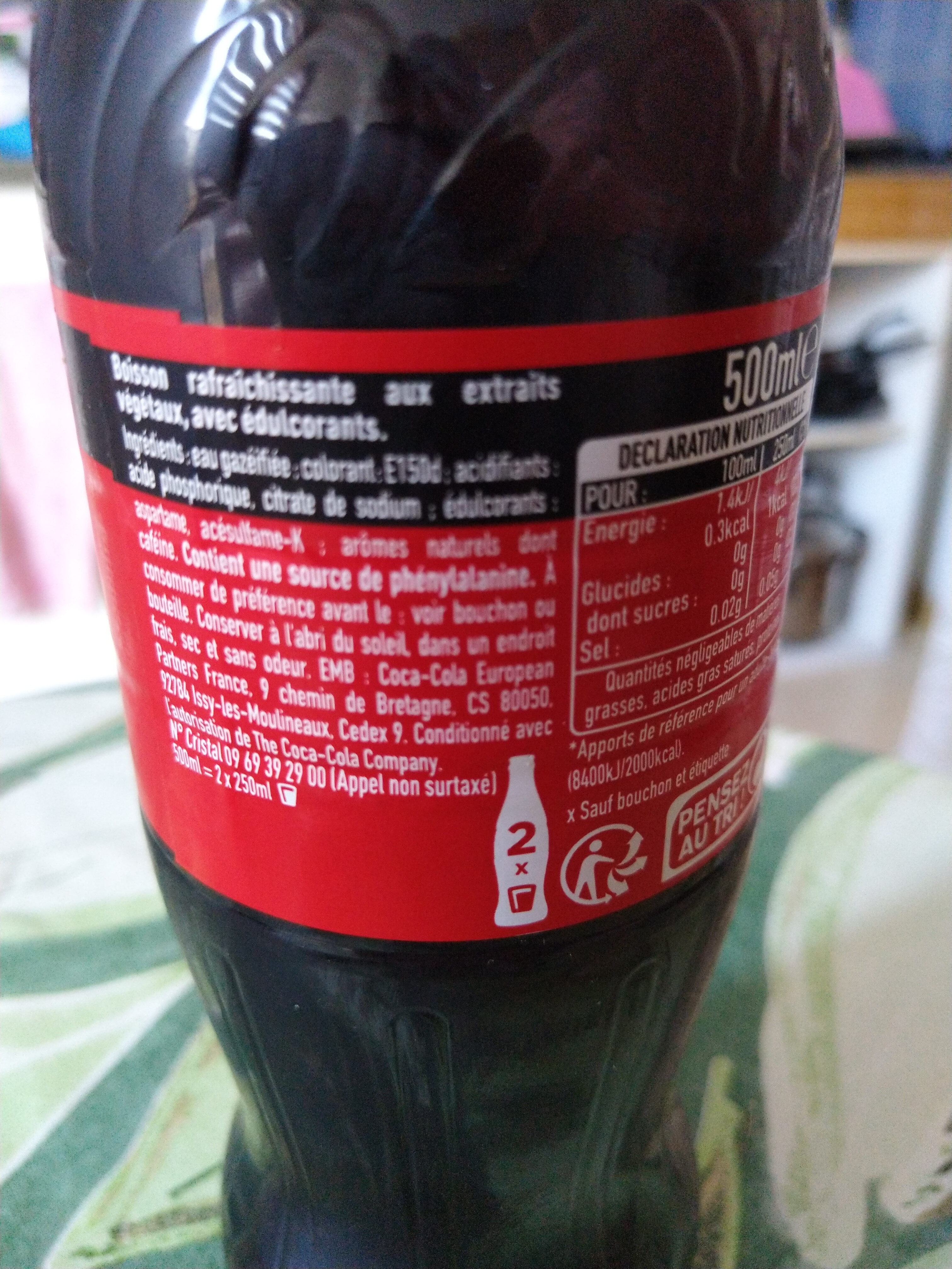 Coca-Cola Zéro sucres - Produit