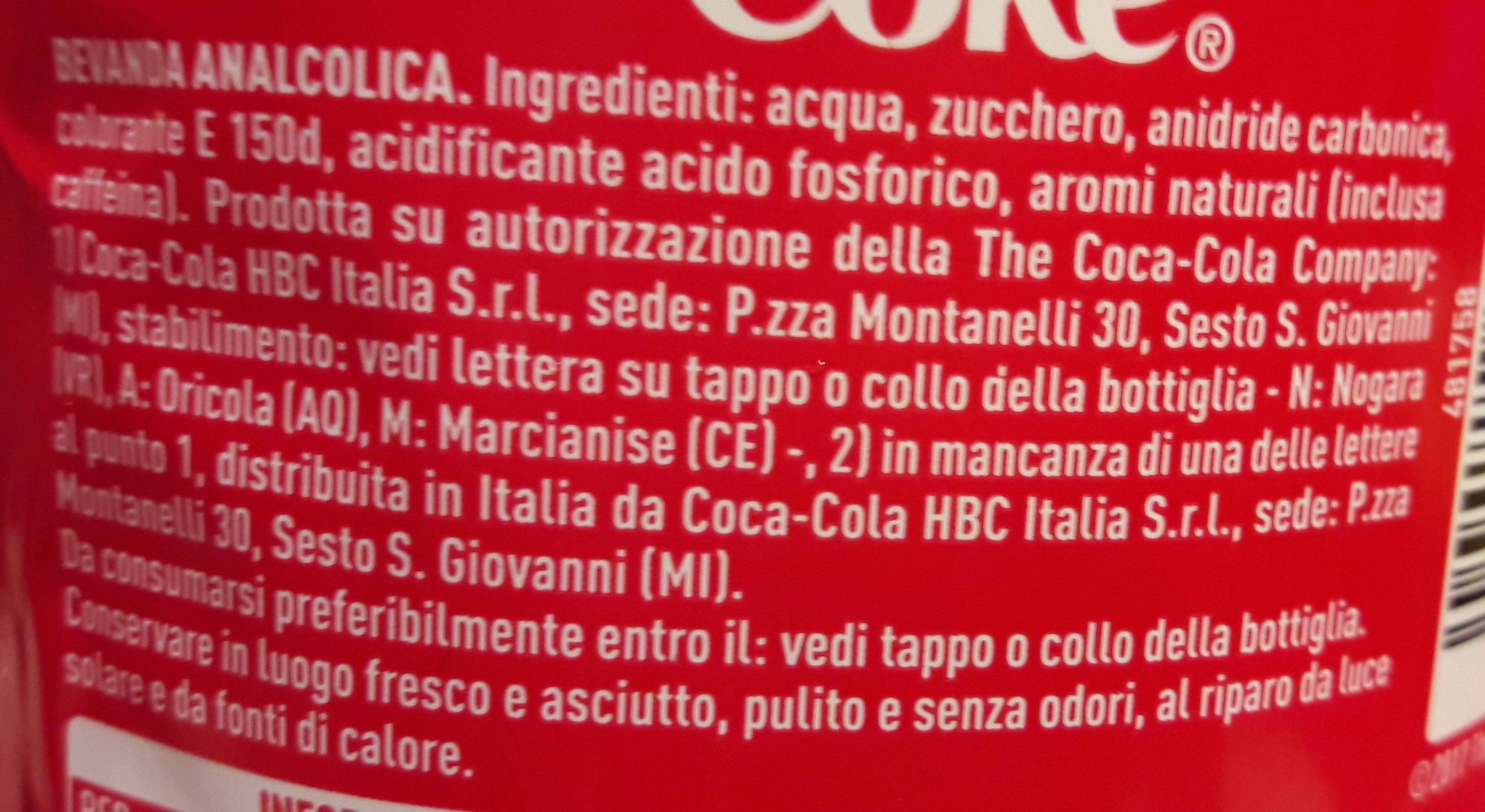 Coca-Cola - Ingredienti