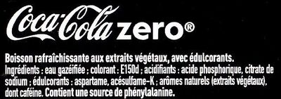 Coca-Cola Zero - Zutaten - fr