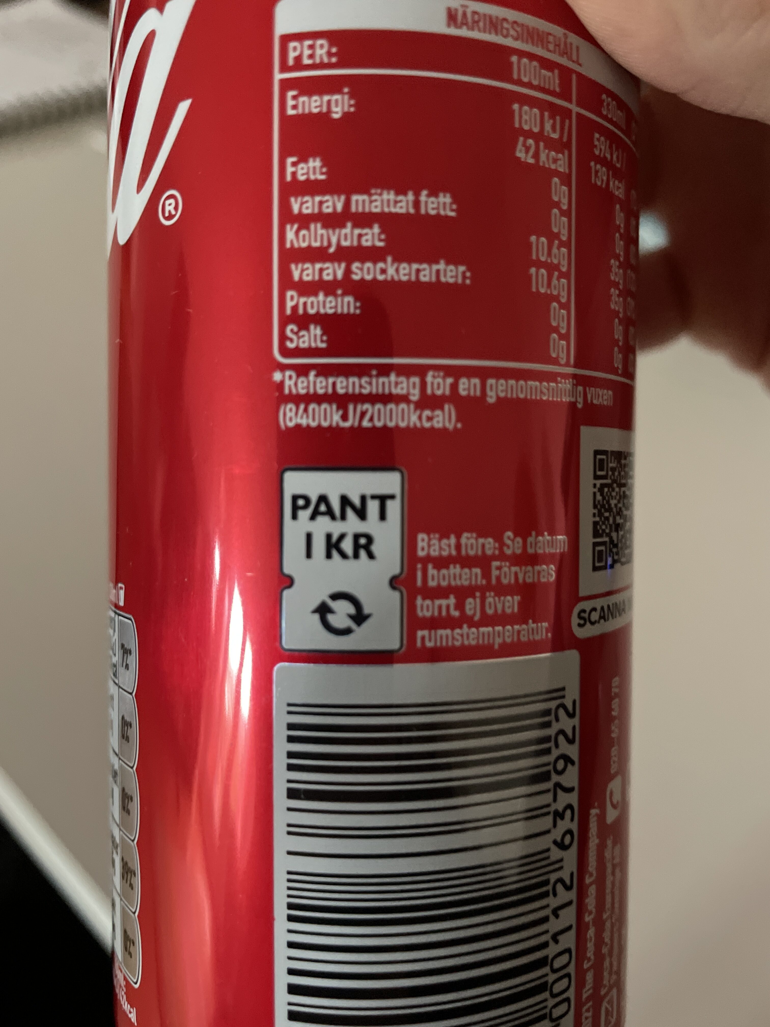 Coca Cola - Instruction de recyclage et/ou informations d'emballage - sv