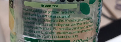 Green tea - Ingrediënten