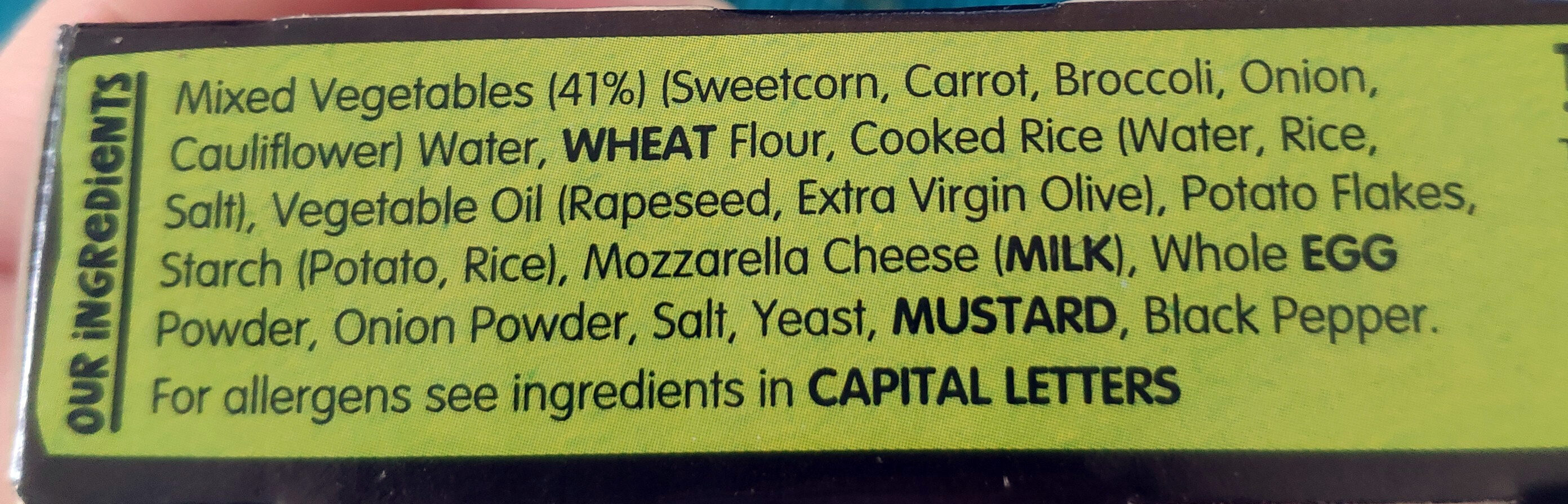 Veggie Burgers - Ingredients