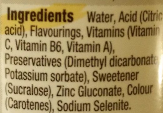 Water+ - Ingredients