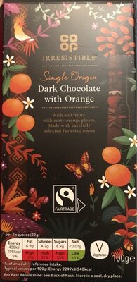 Dark chocolate with orange - Produkt