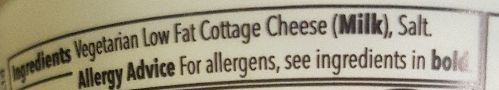 Natural cottage cheese - Ingredients - en